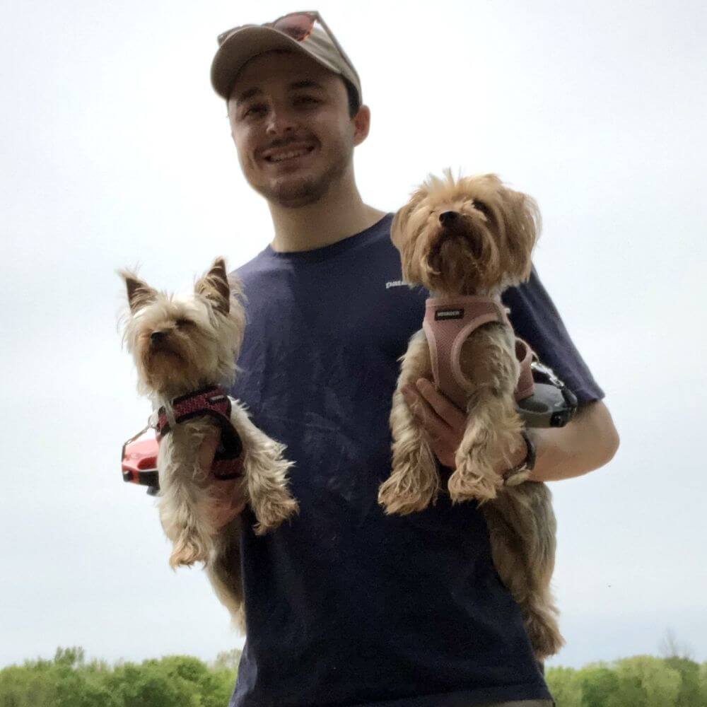 pierce meagher jr with dogs